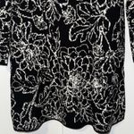 Cynthia Rowley Knit Sweater Dress Black & White Floral Print Women’s XS NEW Photo 6
