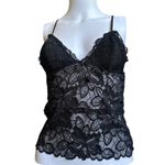 Old Navy Vntg  y2k  intimates medium black lace cami Photo 3