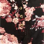Angels Forever Young black floral blouse Pink Size L Photo 3