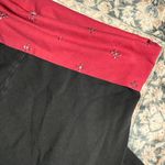 Aerie  Black Leggings with Red Waistband Photo 1