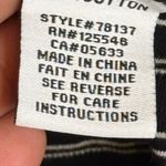 Habitat  Clothes to Live in Blouse Women's Size 1X‎ Tunic Stripes Black Silver Photo 3