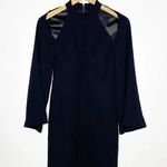 Bardot Mock-neck Cold-shoulder Cut Out Sheath Dress Size 4 XS Photo 9