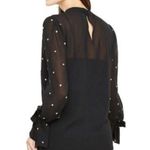 Ann Taylor NWT Sheer Clip Polka Dot Blouse Shirt Photo 1
