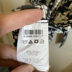 Motherhood 🌞 White, Black & Tan Geometric Print Short Sleeve Maternity Dress #O Photo 3