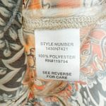 Y2K Unity Top Mesh Paisley Print Crochet Brown Orange‎ Size M Boho Forest Fairy Size M Photo 5