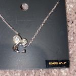 Coach  Crystal C Pendant Necklace Silver 16” + 2” Photo 1