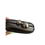 Diane Von Furstenberg  DVF Silver Metallic Minaudiere Clutch Cocktail Bag Photo 9