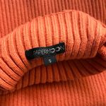 PaperMoon  Orange Mockneck Cropped Sweater Tank SMALL Photo 4