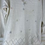 NWT Deadstock Vintage Grannycore Beaded Cottagecore Knit Sweater Size M Photo 2