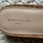 Ann Taylor  Brown Cork Woven Slides Photo 1