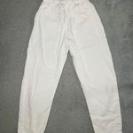 ZARA White Paperbag straight leg high waisted Size 4 Photo 1