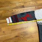 Mossimo Women’s XXL Gray Red Holiday Sweater Reindeer Snowflake Winter Christmas Photo 4