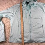 Champion  Duo Dry Light Blue Zip Up Hoodie Jacket Women's XXL Thumbholes Pockets Photo 9