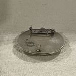 VTG Silver Tone Mother Of Pearl Brooch Pin With Hook Wedding Party Anniversary White Photo 6