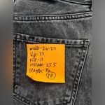 EXPRESS NWT  Denim Mom Jeans High Rise Jeans Black Distressed Ripped Size 2R Photo 8