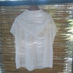 Victoria's Secret  XS White Lace Hoodie Swim Cover Up Photo 1