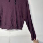Victoria's Secret Victoria’s Secret PINK Maroon Cropped Hoodie Size XS Long Sleeve Pullover Photo 4