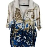 Liz & Me Sport Zip Up Short Sleeve Collared Knit Top 0X 16W Size undefined Photo 0