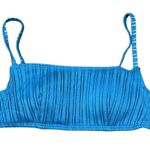 SALT + COVE Ribbed Knit Bikini Bralette Tank Style Swim Top Padded Blue NWT XS Photo 1
