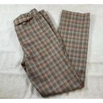 Marie Valois Golf Pants Brown Plaid Trouser 70’s Retro Femme Size 6 Cotton Photo 11