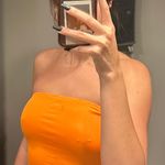 SheIn Neon Orange Tube Top Photo 1