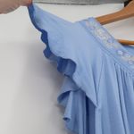 cupio Embroidered Dress Nightgown Flutter Sleeve Cottage Core Lounge Size XL Photo 3