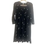 Old Navy ✨ Black Yellow White Daisy Floral Mini Wrap Sz Large Dress✨ Photo 5