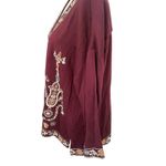 Soft Surroundings  Boho BELLA COZY TOPPER - FLEECE KNIT Embroidered Cardigan XL Photo 2