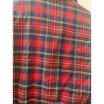 L.L.Bean USA  Plaid  Red Traditional Women’s SHIRT TUNIC 1/4 BUTTONS UP SIZE 8 Photo 6