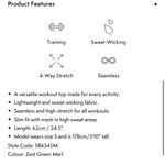 Sweaty Betty  Athlete Vest Gym Tank Green Photo 2