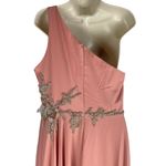 Mac Duggal  Embellished One Shoulder Asymmetrical Gown Rose Size 10 Photo 8