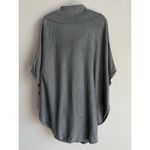 White House | Black Market Women Size M Gray Cowl Neck Kangaroo Pocket Poncho Boho Photo 1