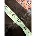 Forever 21  Black Checkerboard Ripped Denim High Waisted Shorts Size 26 Photo 5