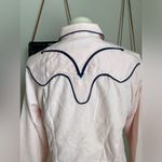 NWT Vintage Western Shirt Roper Cowgirl Pearl Snap Arrow Country 4H Fair, Medium Blue Photo 5