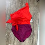 Ralph Lauren Lauren 
Glamour Color-Block Cutout One Piece Swimsuit‎ size 8 Photo 4