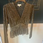 Parker  Olivia Metallic V Neck size xxs Photo 1