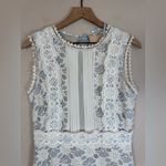 Endless Rose  Lt Blue White Lace Paris Peaches Mini Dress size Large $150 Photo 3