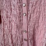 J. Jill Light Pink Pearl Button Textured Button Photo 2