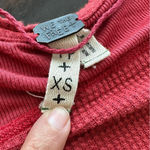 We The Free FP XS thermal V neck Red Long Sleeve Top Photo 10