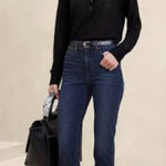 Banana Republic  high rise slim Ariana jeans dark wash Photo 0