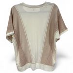 BKE  Buckle Ivory and Beige T Shirt Blouse - Size Small Photo 1