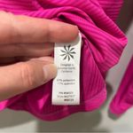 Athleta PUMP IT UP Pink Striped Athletic Long Sleeve Workout Shirt Size Small Photo 5
