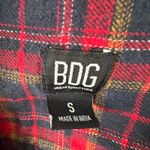 BDG Brendan Plaid Flannel Crop Top Long Sleeve Shirt Urban Outfitters Small Photo 4