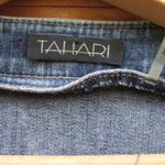 Tahari Blue Denim Beaded Jean Jacket Photo 6