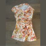 ALC Frank a.l.c. poppy ruched draped off shoulder mini silk dress Photo 1