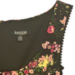 Kensie Women's Black Floral Print Sleeveless A-Line Dress Size 12 Photo 2