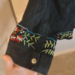 Avanti Size 1X Genuine Leather Embroidered Black Vintage Suede Floral Jacket Photo 8