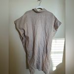 Myrah Penaloza Linen Boxy Minimalist Tunic Shirt Dress Oatmeal One Size Fits All White Size M Photo 7