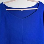 Athleta  Women’s Blue Cashmere Blend Long Sleeve Sweater‎ Dress Medium Photo 2