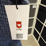 Tulip Creations Blue Smocked Tiered Denim Maxi Dress NWT Size L Photo 5